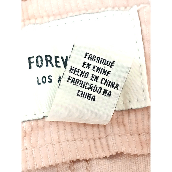Forever 21 Corduroy Jumper Mini Dress Women’s Sz M Pink Preppy Gorpcore Festival - Picture 13 of 14